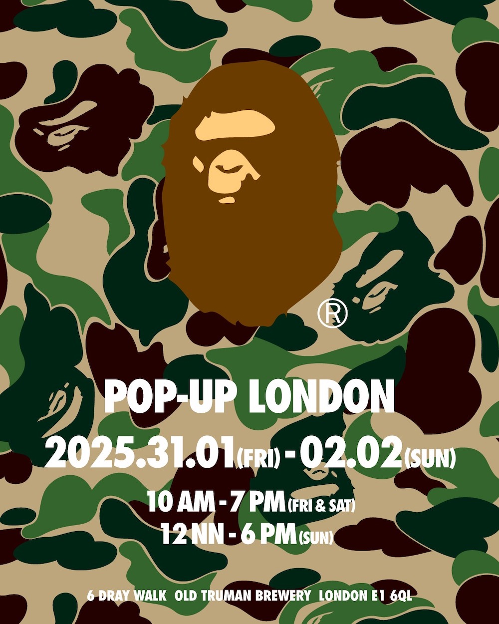 A BATHING APE® TO HOST EXCLUSIVE LONDON POP-UP