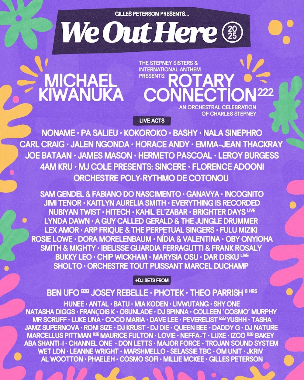 WE OUT HERE FESTIVAL ANNOUNCES NEXT WAVE OF 2025 LINEUP